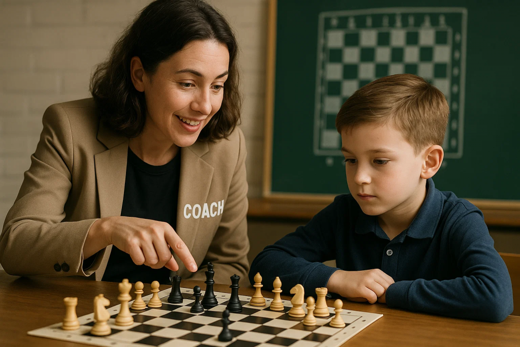 a chess coach should enjoy her time with her students