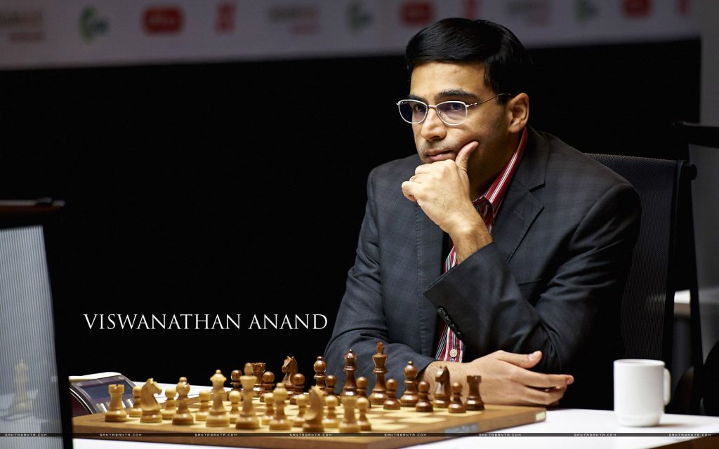 viswanathan anand playing a game of chess